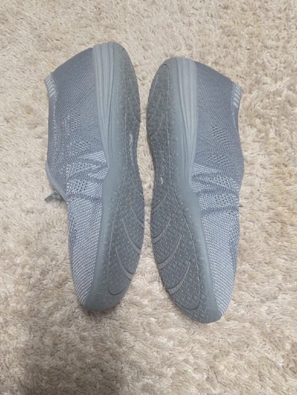Skechers Gray Knit Slip-On Zipper Sneakers - Picture 2 of 7